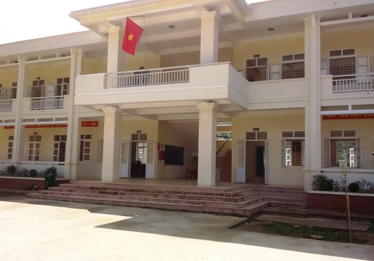 Ngôi trường nơi thầy Nguyễn Đình Ân đang công tác