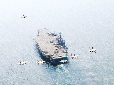Tàu sân bay Mỹ gần đây thường xuyên hiện diện ở biển Đông. Ảnh: US Navy