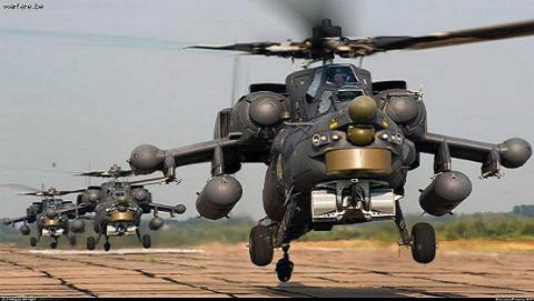 Trực thăng Mi-28N của Nga có khả năng tấn công mặt đất rất mạnh