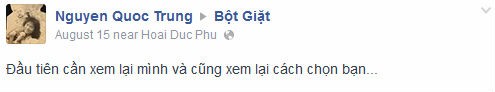 Dân mạng thích thú với thư Quốc Trung gửi người yêu con gái