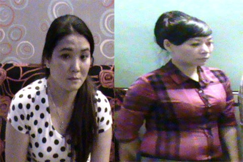 Nguyễn Thị Phước (quản lý nhà hàng – trái) và Nguyễn Thị Thanh Hồng (chủ nhà hàng – phải)