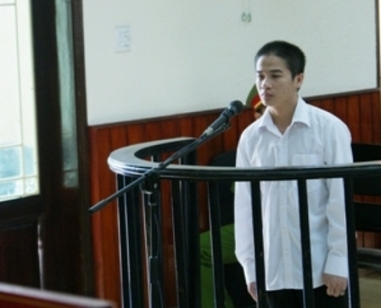 Bị cáo Nguyễn Ngọc Thống tại phiên tòa.