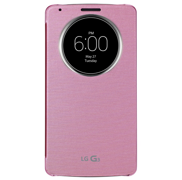 Không đầy một tuần lễ trước khi ra mắt LG G3, công ty Hàn Quốc đã ra mắt loại vỏ gập QuickCircle độc đáo dành cho dòng đầu bảng mới.