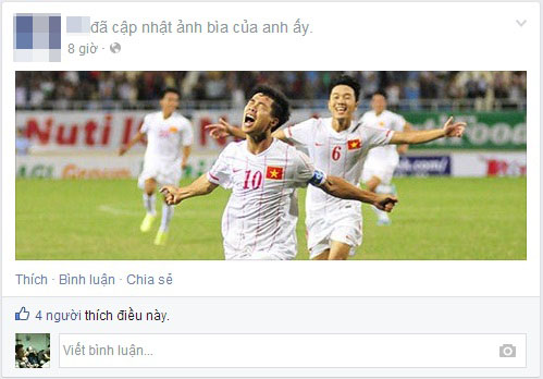 Không lời, nhưng fan bóng đá này đã lập tức đổi ảnh bìa facebook thành cảnh ăn mừng của U19 Việt Nam