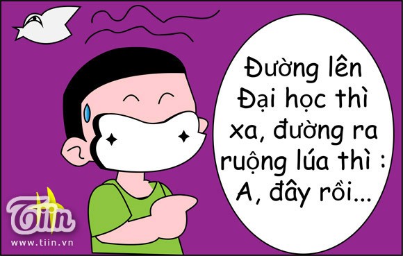 Nỗi lòng của chàng trai không làm được bài, híc híc