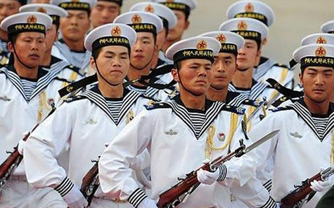 Lính hải quân Trung Quốc (ảnh: Fareasternpotato)
