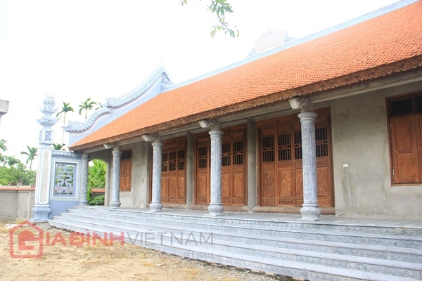 Ngôi nhà thờ chính của trụ trì chùa Bồ Đề Thích Đàm Lan nổi bật với kiến trúc cổfg