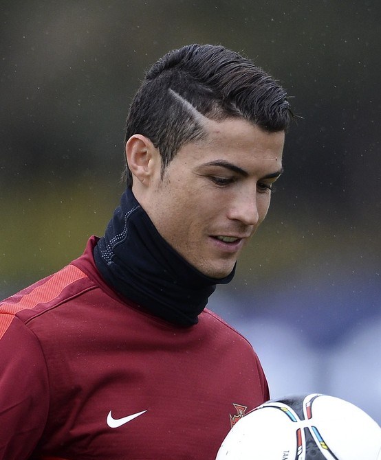 Cristiano Ronaldo Hairstyle Line 2013