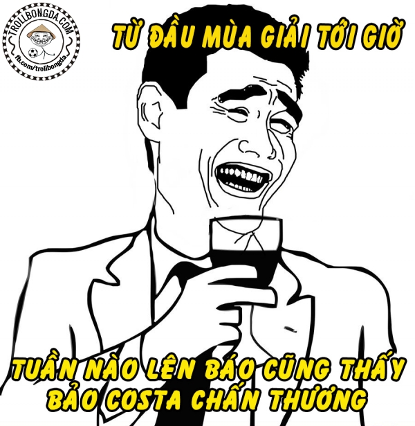 Costa chấn thương mà ghi bàn đều vậy??