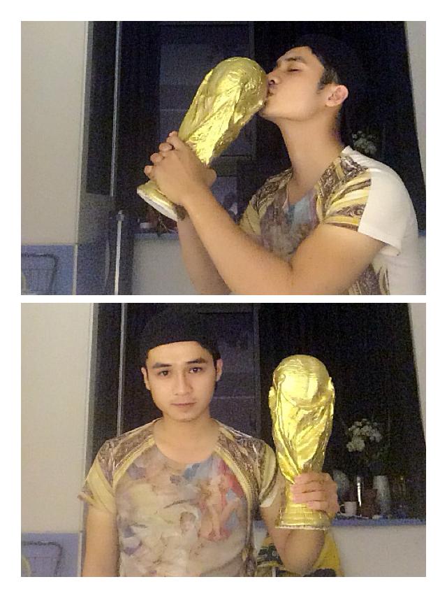 Hà Anh mơ được nâng cao cúp vàng FIFA World Cup!