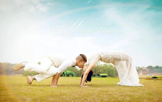 Bộ ảnh cưới ấn tượng của cặp đôi Quỳnh Trang và Viết Thành