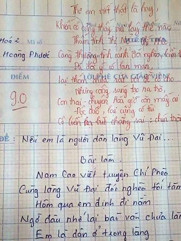 Những bài văn gây bão trong năm 2014