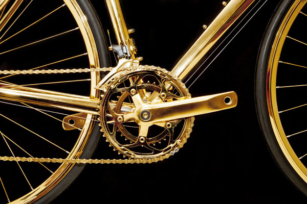 Siêu xe đạp mạ vàng 24 carat có giá hơn 83 tỷ đồng