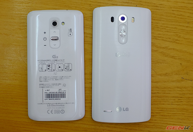 So sánh nhanh LG G3 và G2 tại Việt Nam