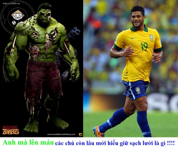 Hulk - bóng đá - quả thực rất giống Hulk - phim ảnh