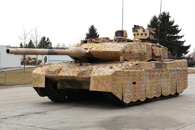 Leopard 2A7 tác chiến ở môi trường sa mạc