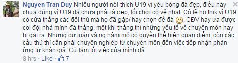 CĐV này có lí giải rất khác, nhưng cũng được nhiều đồng tình