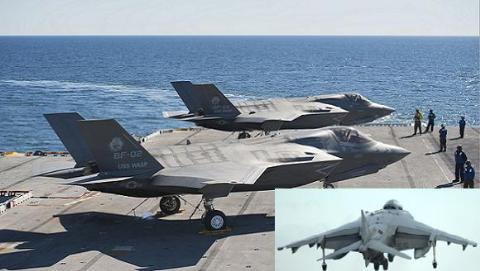 Các máy bay chiến đấu thế hệ cũ AV-8B Harrier II sẽ được thay bằng máy bay chiến đấu thế hệ thứ 5 F-35B