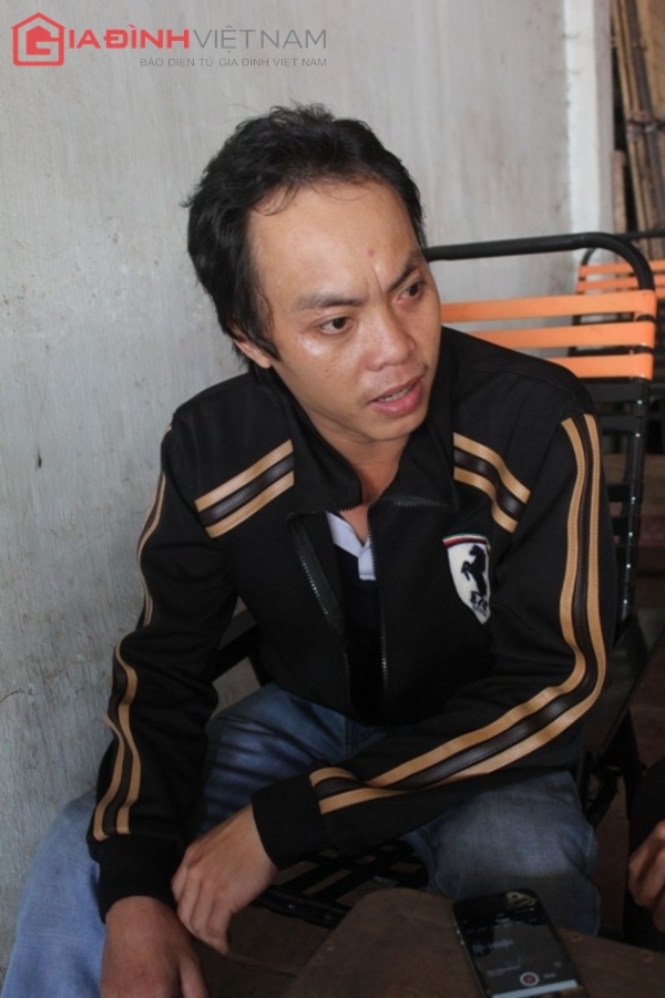 Anh Trần Văn Tố, bố ruột của cháu Ngân trong cuộc trò chuyện với phóng viên báo điện tử Gia đình Việt Nam.