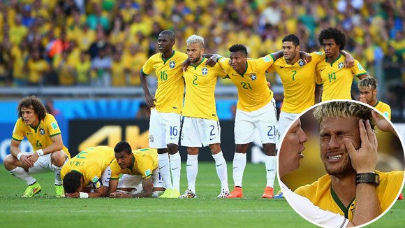 Neymar đã nhiều lần phải khóc ở VCK World Cup 2014