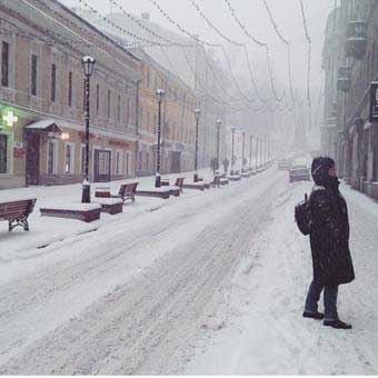 Moscow, tuyết, tê liệt