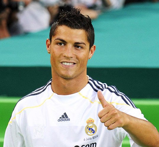Cristiano Ronaldo Hairstyle 2009 Real Madrid