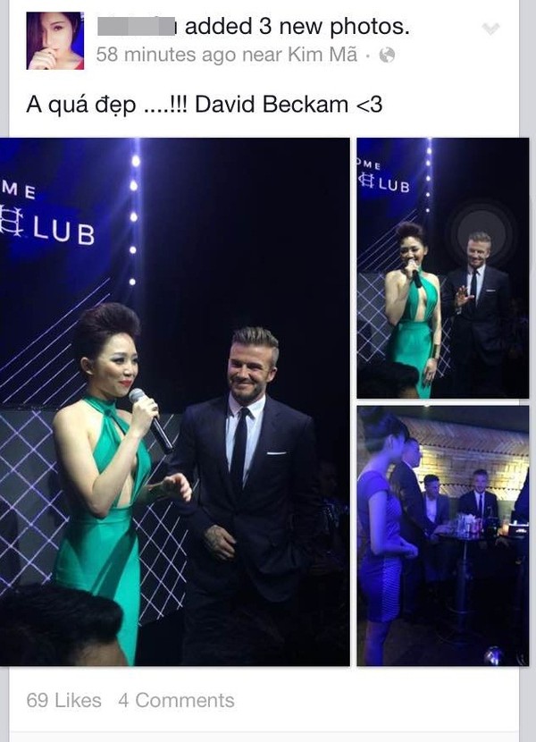 Cư dân mạng rào rào chia sẻ ảnh được gặp David Beckham 6