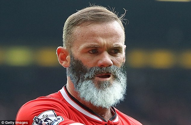 Gương mặt của Rooney có vẻ khá hợp với bộ râu mang phong cách Roy Keane.