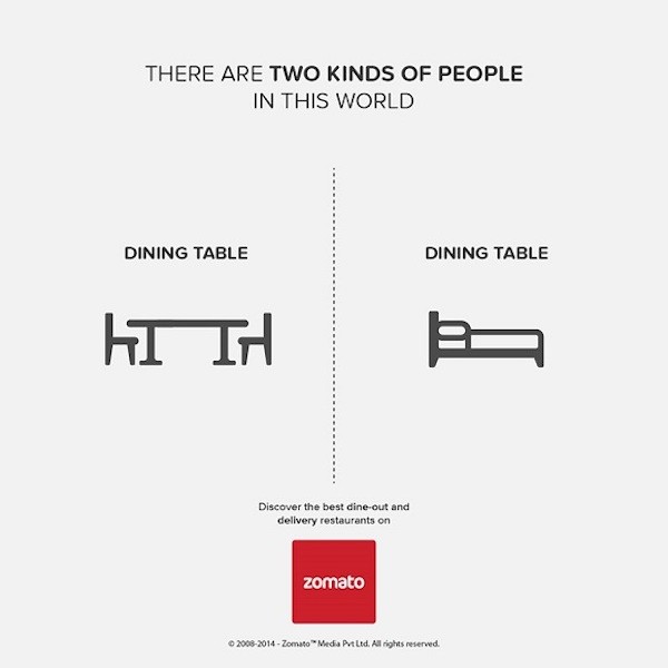 Nhiều người ăn tối trên bàn trong khi đó, phần còn lại chọn giường làm bàn ăn.