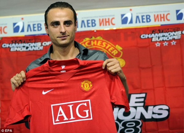 Dimitar Berbatov - tiền đạo đắt nhất của MU nhưng tỏ ra khá vô duyên ở những trận đấu quyết định.