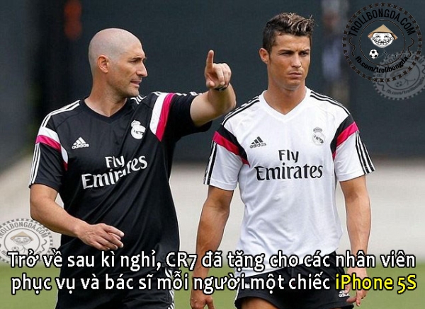 Ronaldo đúng là tốt tính