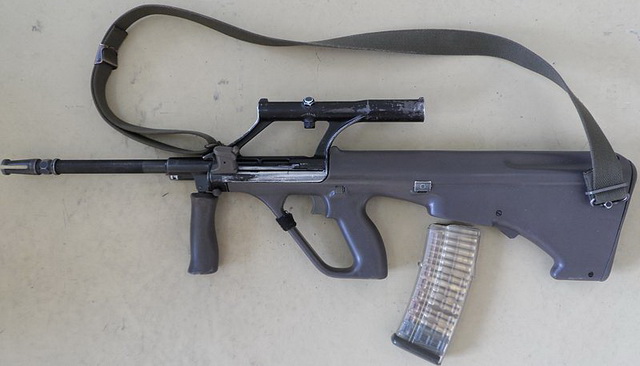 Steyr AUG (Armee Universal Gewehr = súng quân dụng phổ thông) là một loại súng trường tấn công của Áo theo kiểu Bullpup với cỡ đạn 5,56mm NATO. Súng được công ty Steyr Mannlicher GmbH & Co KG giới thiệu vào đầu thập kỉ 70. Quân đội Áo chính thức sử dụng súng AUG với tên gọi StG 77 vào năm 1977, thay thế súng trường tự động StG 58 sử dụng cỡ đạn 7.62mm (dưới giấy phép của FN FAL).  Kể từ 1978, AUG trở thành súng tiêu chuẩn của quân đội Áo và các lực  lượng cảnh sát khác. Ngoài ra, nhiều lực lượng vũ trang khác cũng sử  dụng AUG như quân đội Argentina (từ năm 1985), Ireland, Luxembourg, Ả Rập Saudi, Tunisia (từ năm 1978), New Zealand, Bolivia, Ecuador, Pakistan, lực lượng Hải quan và Nhập cư Mỹ (từ năm 1988).