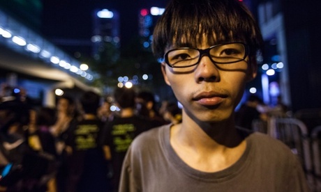 Lãnh đạo sinh viên Joshua Wong Ảnh: EPA