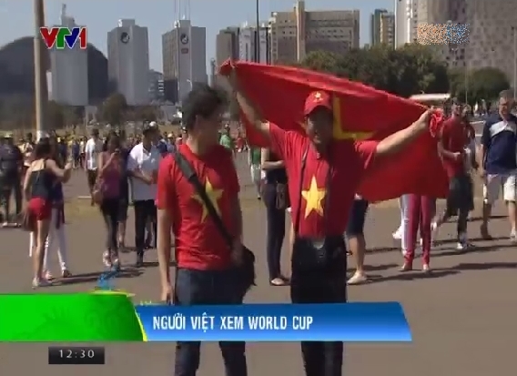 Niềm mong mỏi cờ Việt Nam sẽ tung bay trên sân vận động Mane Garrincha, Brasilia để người Việt nhìn thấy.