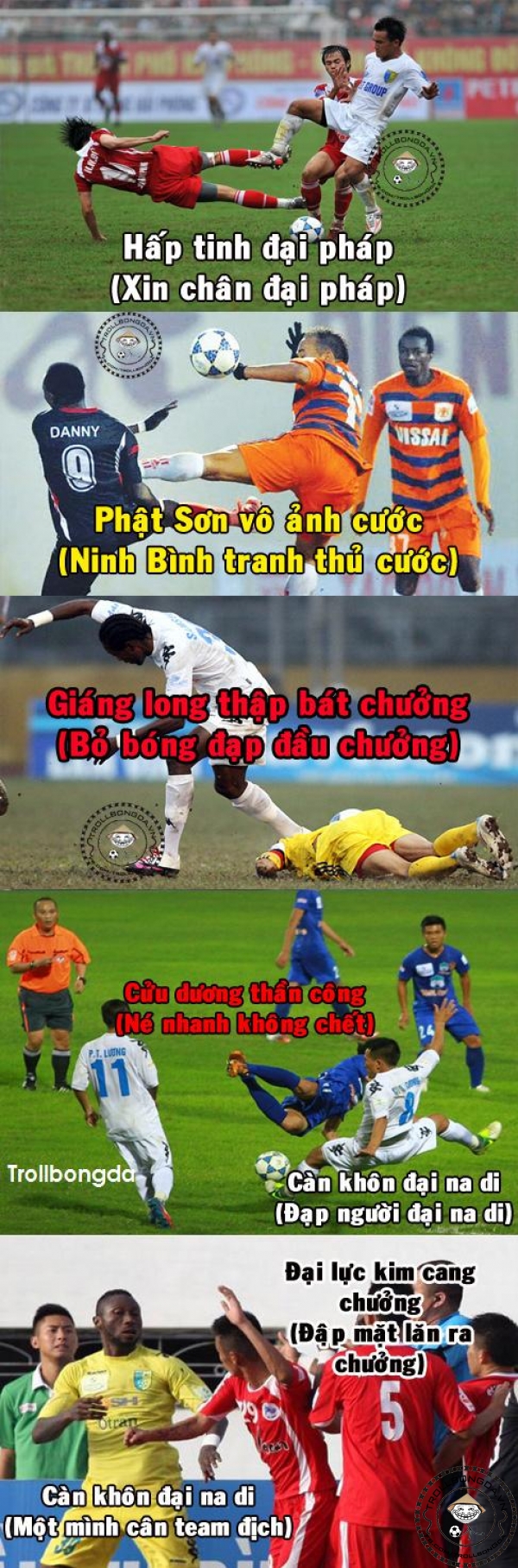 Võ công của V-League là vô cùng phong phú