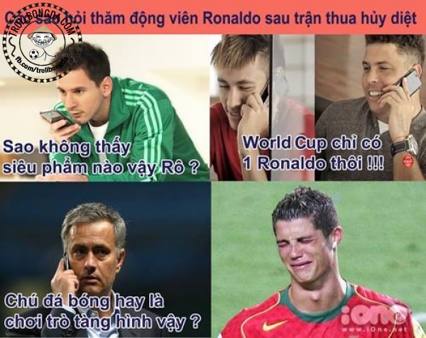 Qua một ngày, Ronaldo vẫn ăn troll