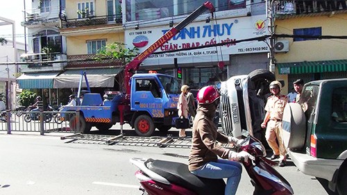 Hiện trường tai nạn.