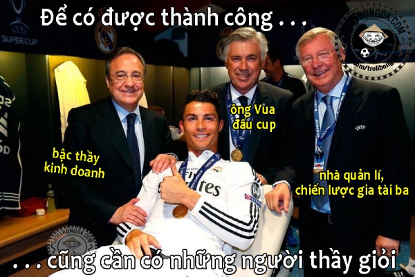 CR7 giữa những người thầy