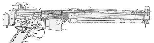 Bản vẽ cơ cấu trích khí của AR-18 đã được cấp bằng sáng chế vào  năm 1968