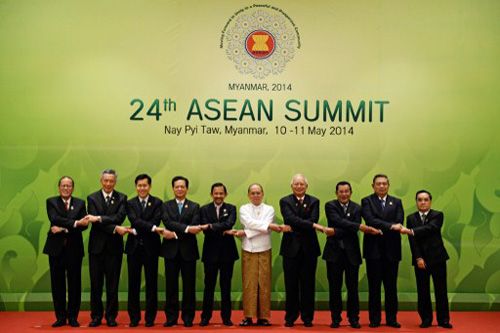 Lãnh đạo các nước ASEAN tại hội nghị thượng đỉnh ASEAN lần thứ 24 - Myanmar 2014
