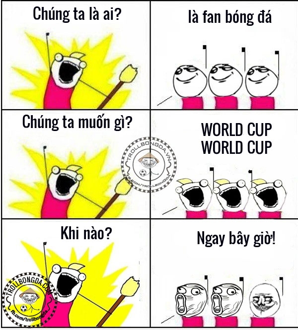 Cuối cùng thì World Cup cũng đã đến