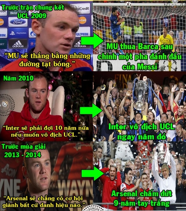 Quả thực Rooney đúng là đoán toàn sai