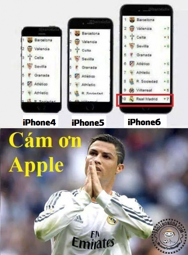 Ronaldo khuyến khích CĐV Real mua iPhone mới??
