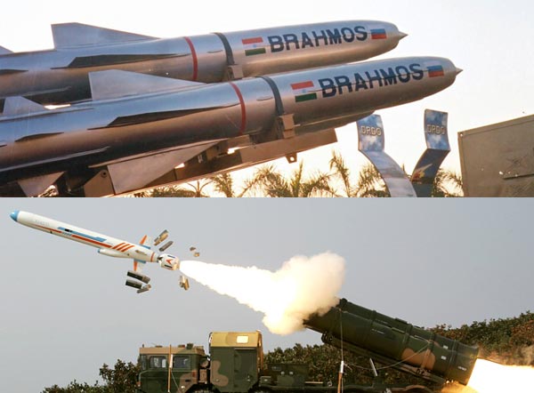 Tên lửa chống hạm siêu âm BrahMos(phía trên) hoàn toàn vượt trội so với YJ-62(ở dưới) về tất cả các chỉ số.