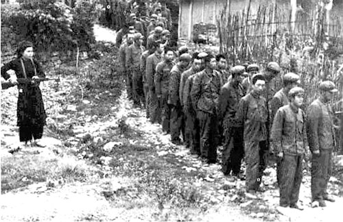 Lính Trung Quốc bị bắt tại Cao Bằng (Ảnh tư liệu)