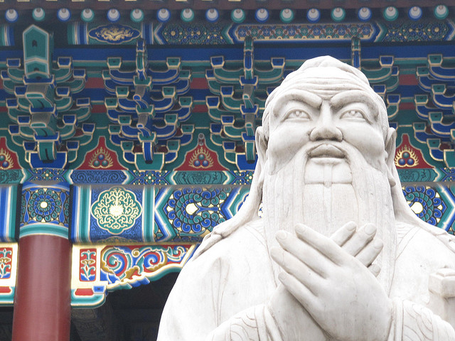 Khổng Tử và Khổng giáo được học giả Jonathan Jones đánh giá là biểu trưng cho thời đại hoàng kim thực sự của nền văn minh Trung Hoa. Ảnh: Flickr.