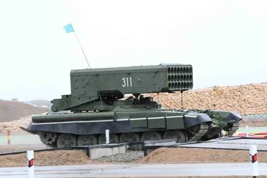 TOS-1A của lực lượng vũ trang Kazakhstan.