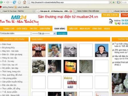 Website của công ty MB24 (Ảnh: Vietnamplus)