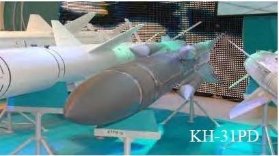 Kh-31PD (NATO định danh AS-17 Mod 2) là tên lửa chống radar siêu âm (tốc độ cực đại Mach 1.5) dùng để tiêu diệt đài radar của các hệ thống tên lửa phòng không của đối phương, tên lửa đạt tầm bắn tối đa từ 180-250 km khi phóng từ máy bay ở độ cao 15 km. 