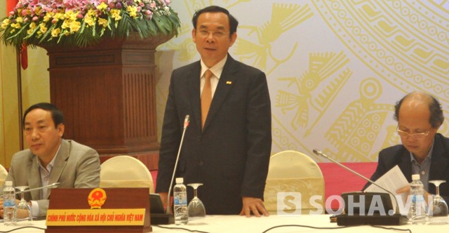 Bộ trưởng Nguyễn Văn Nên - Chủ nhiệm Văn phòng Chính phủ (Ảnh: Tuấn Nam)
